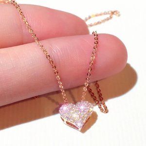 Diamond CZ Heart Necklace